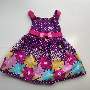 Jessica Ann Floral Dress with matching bloomers, 6-9mo